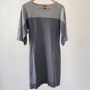 Talbots Gray color block Long Sleeve Dress Size XS